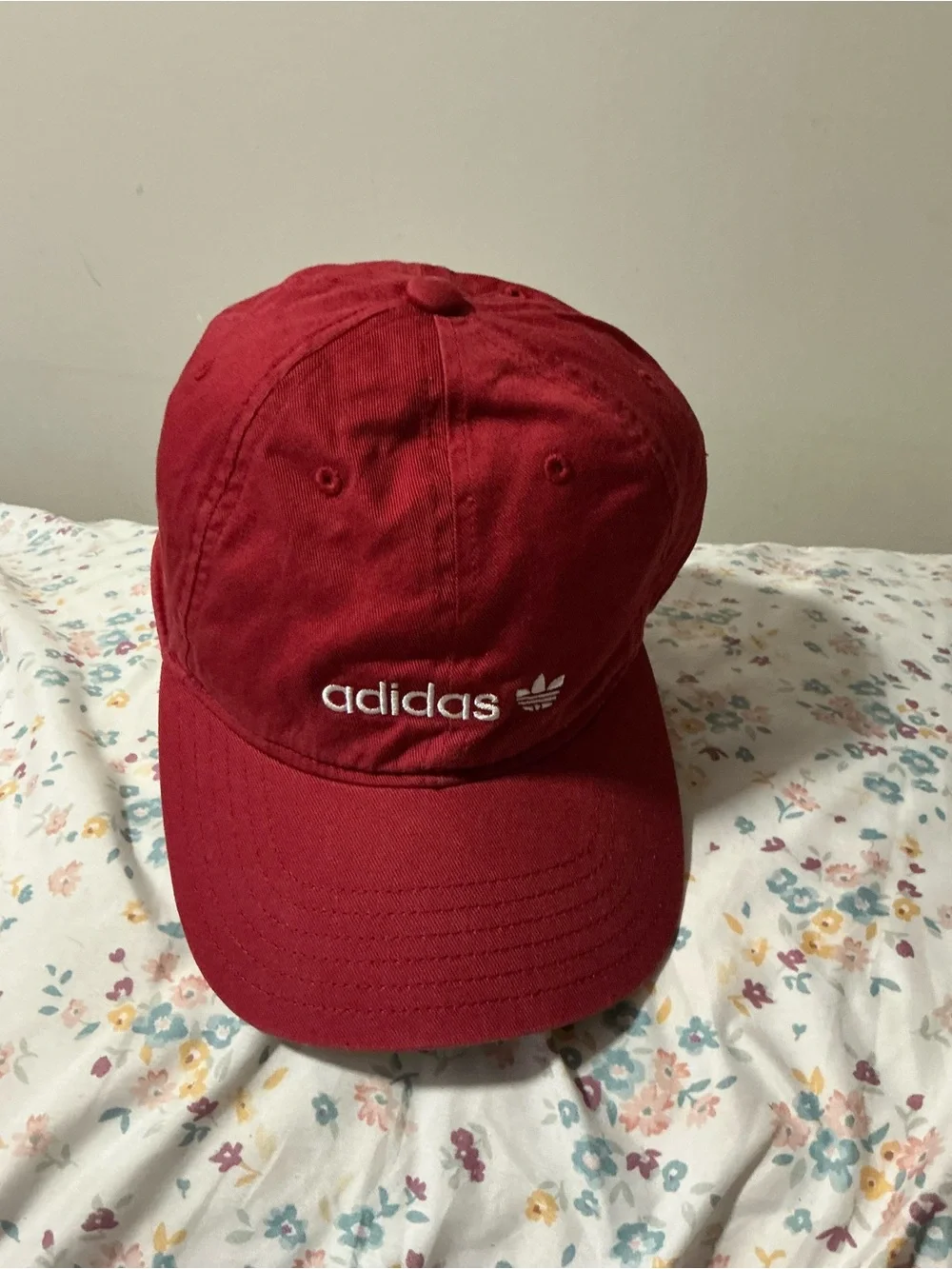 adidas Kids Maroon Red Cap with Embroidered Logo